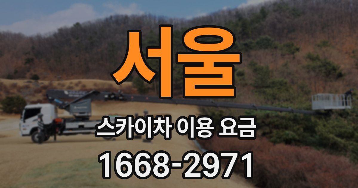 서울 스카이차 이용 요금