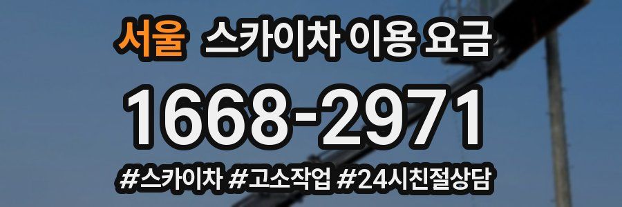 서울 스카이차 이용 요금
