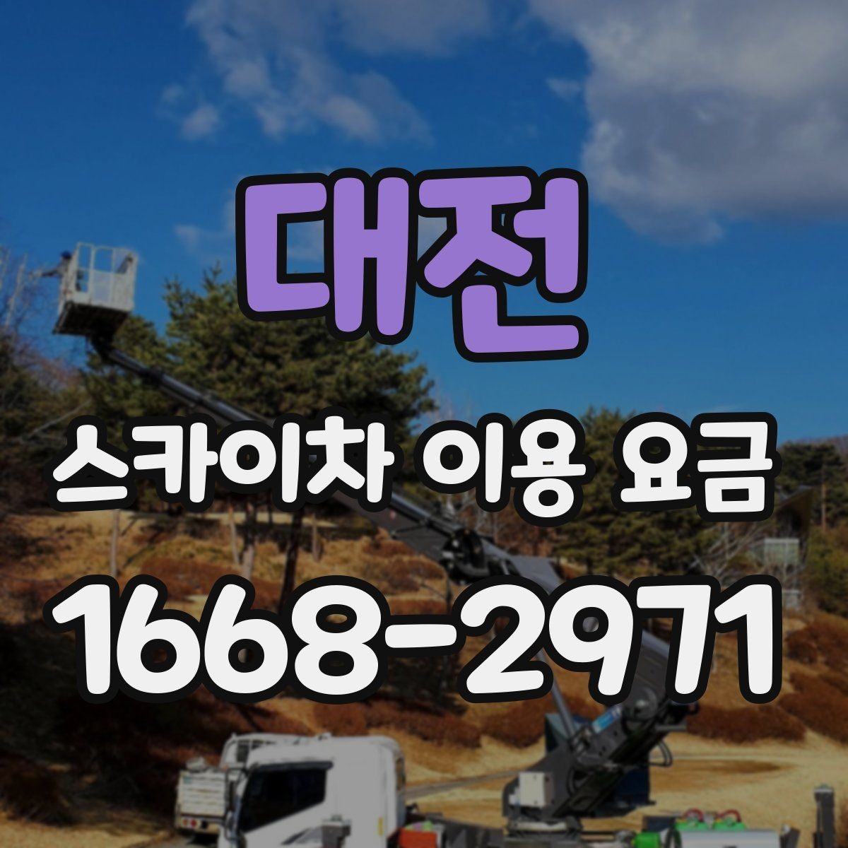 대전 스카이차 이용 요금 안내와 선택 기준 정리