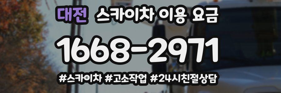 대전 스카이차 이용 요금