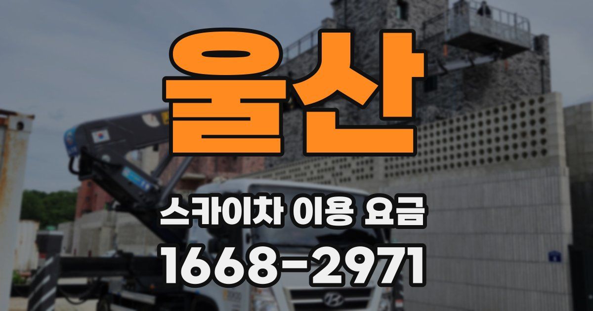 울산 스카이차 이용 요금