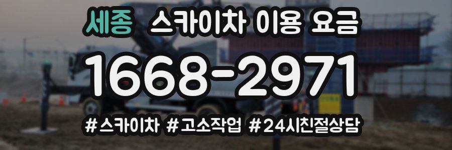 세종 스카이차 이용 요금