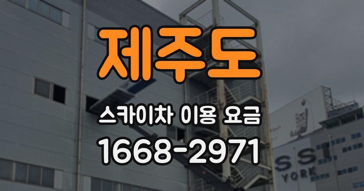 제주도 스카이차 이용 요금