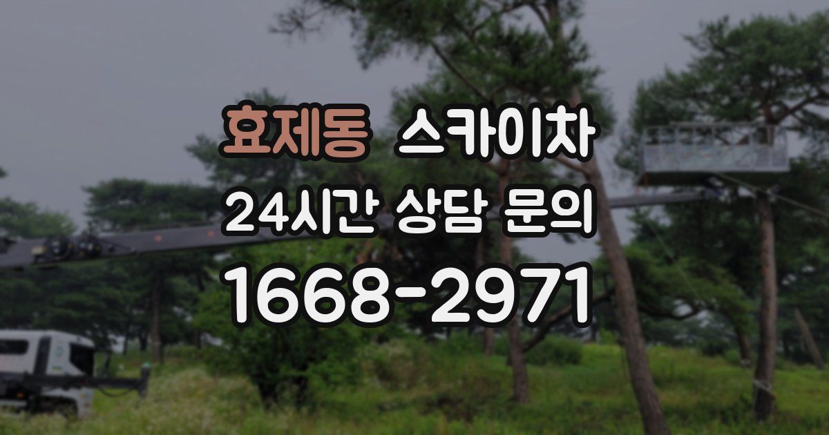 효제동 스카이차