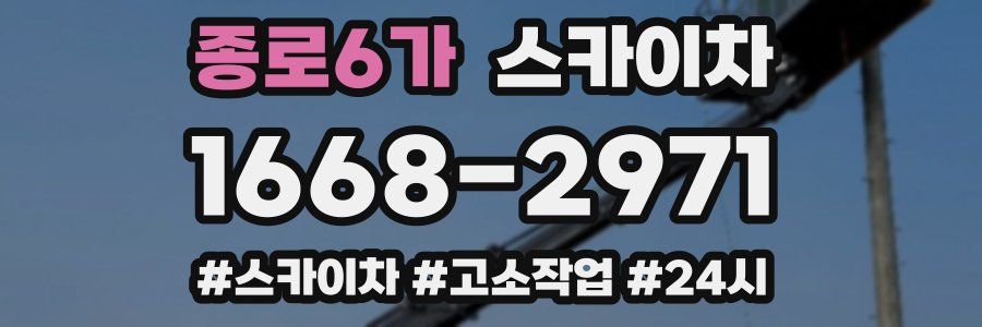 종로6가 스카이차