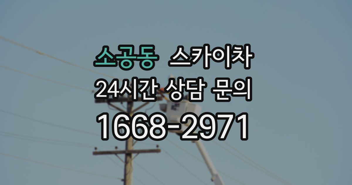 소공동 스카이차