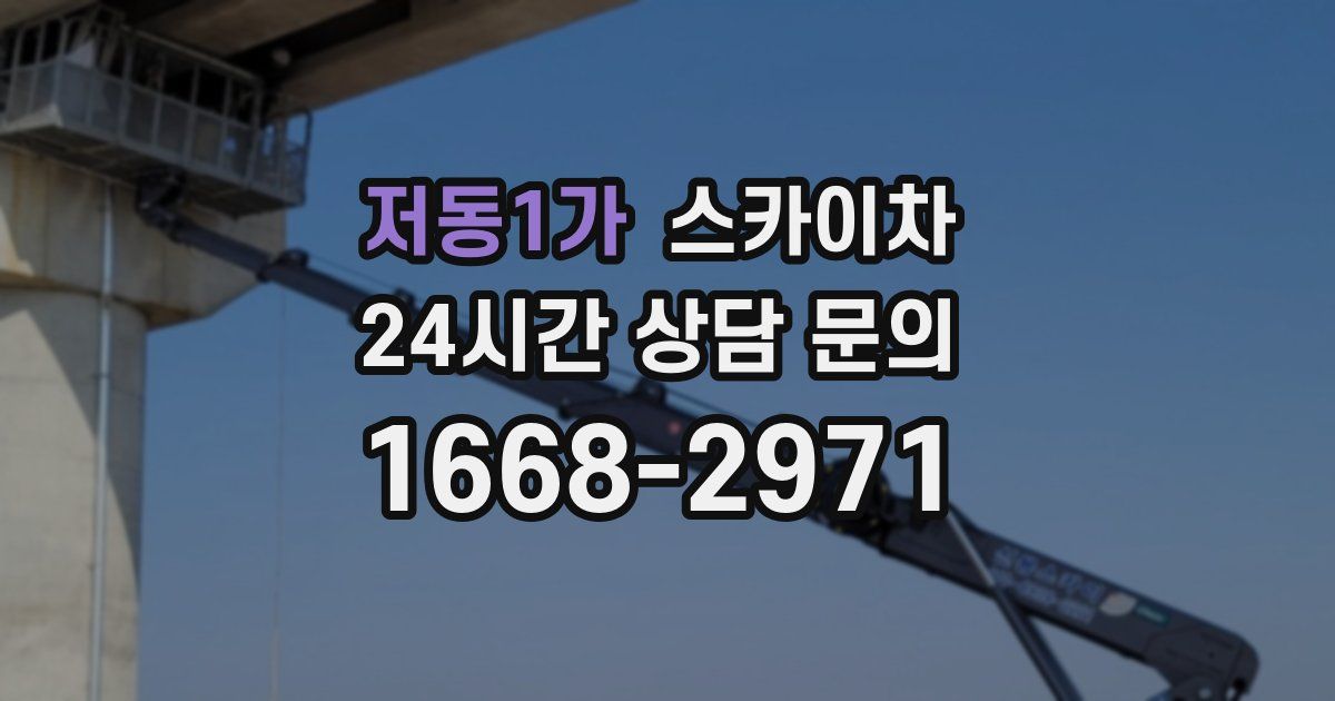 저동1가 스카이차