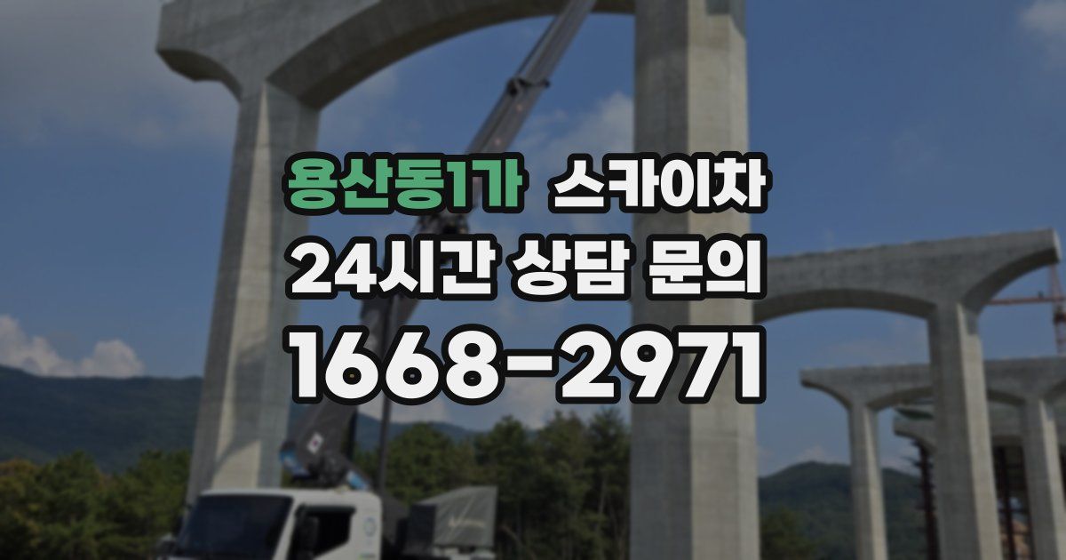 용산동1가 스카이차
