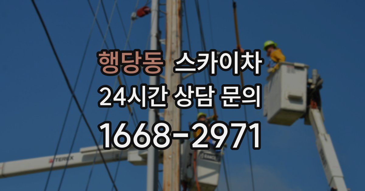 행당동 스카이차