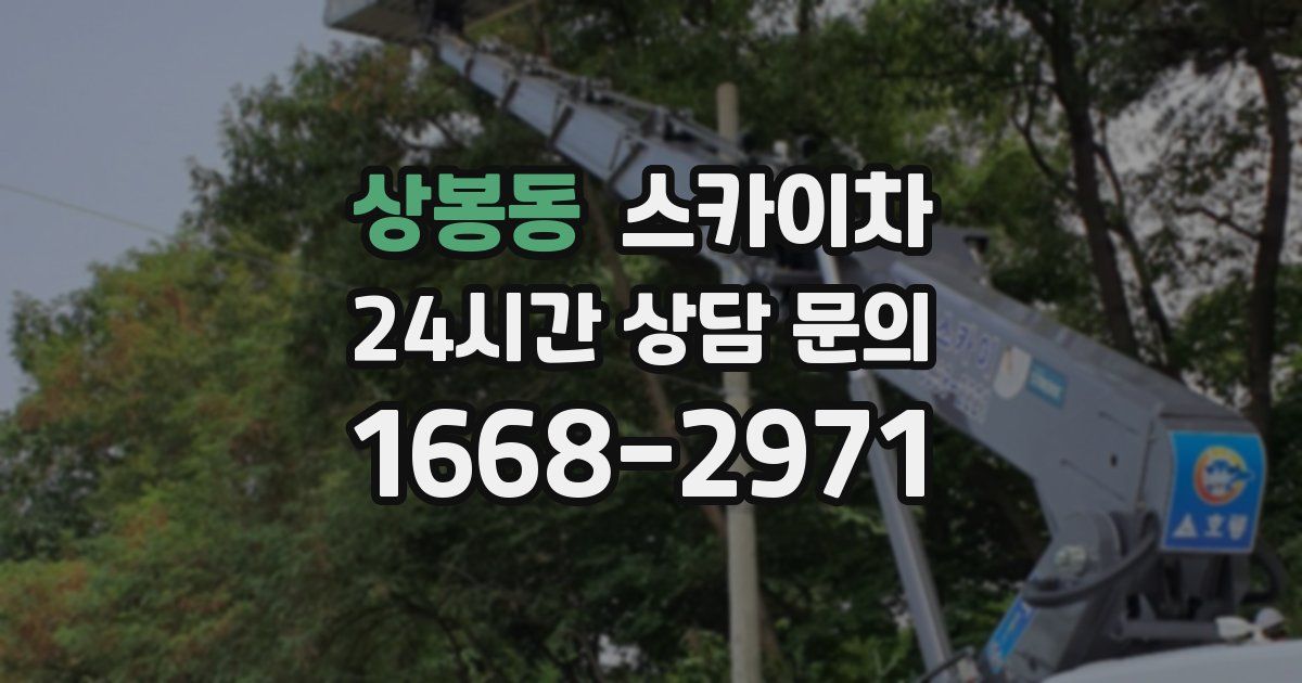 상봉동 스카이차