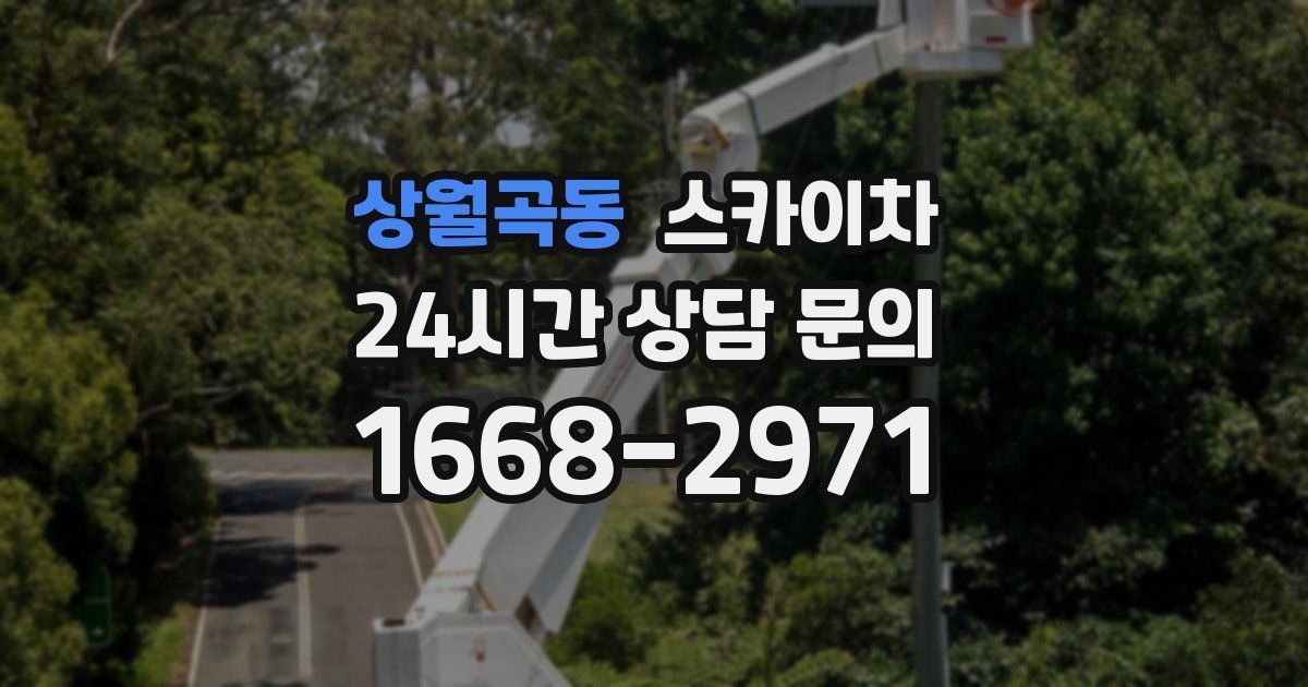 상월곡동 스카이차
