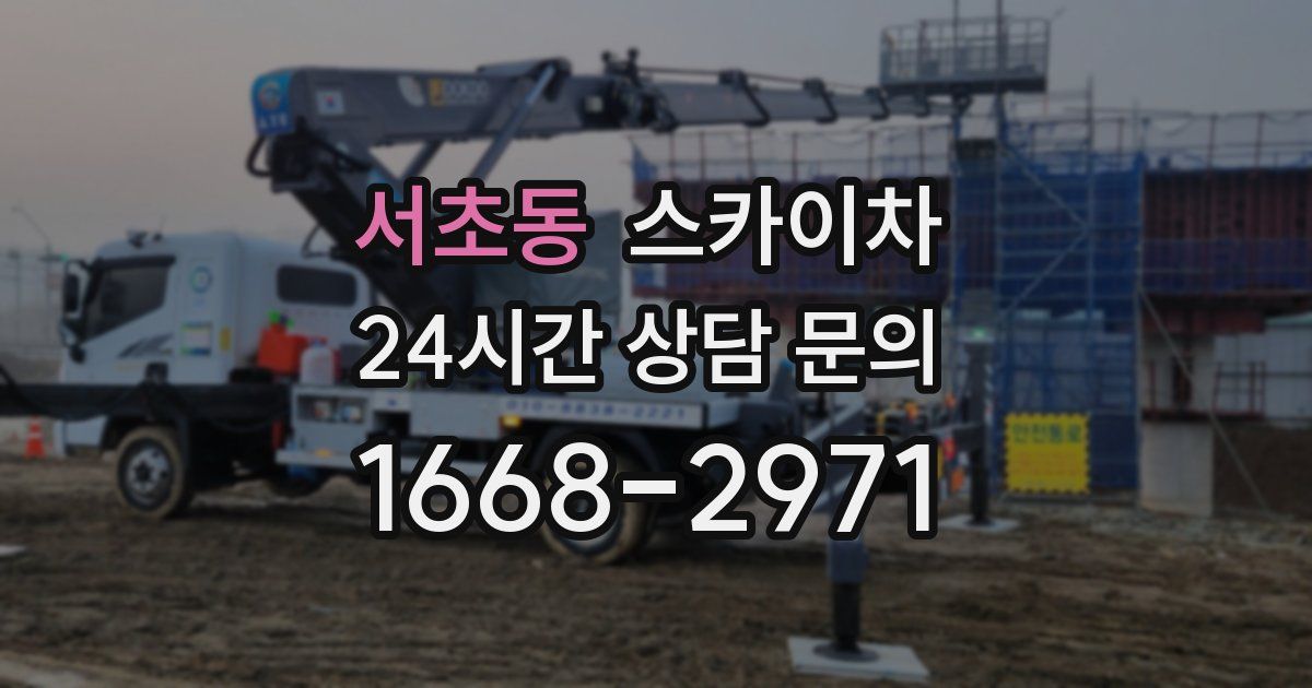 서초동 스카이차