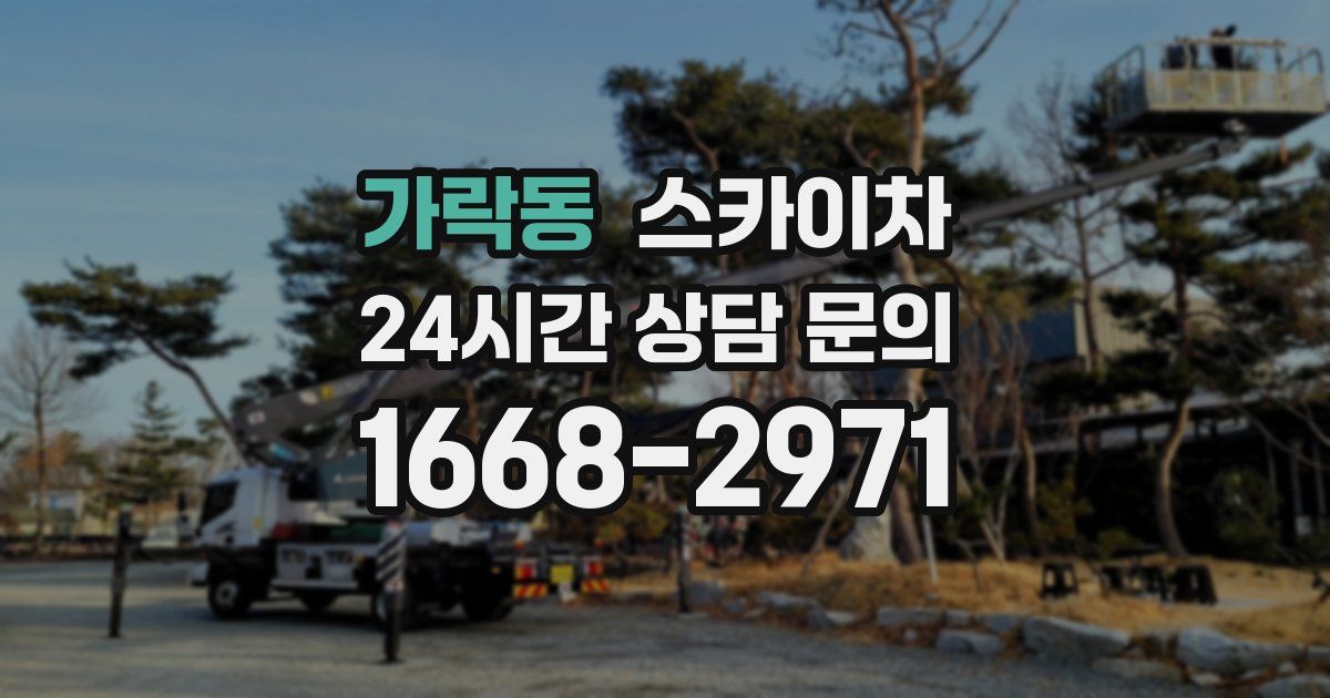 가락동 스카이차