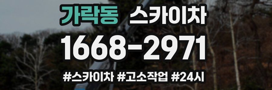 가락동 스카이차