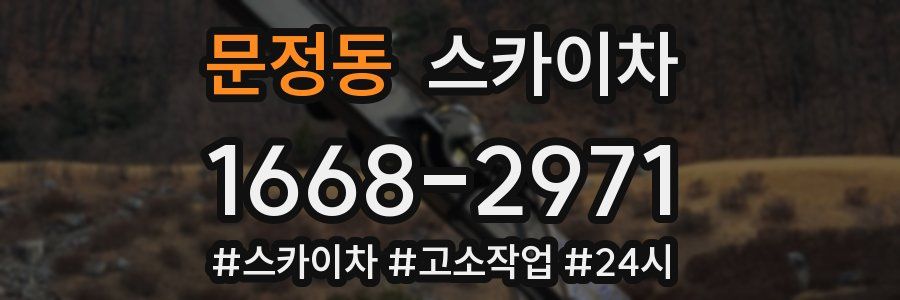 문정동 스카이차