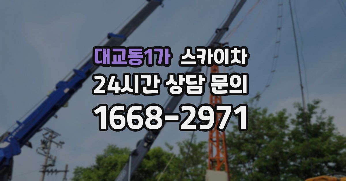 대교동1가 스카이차