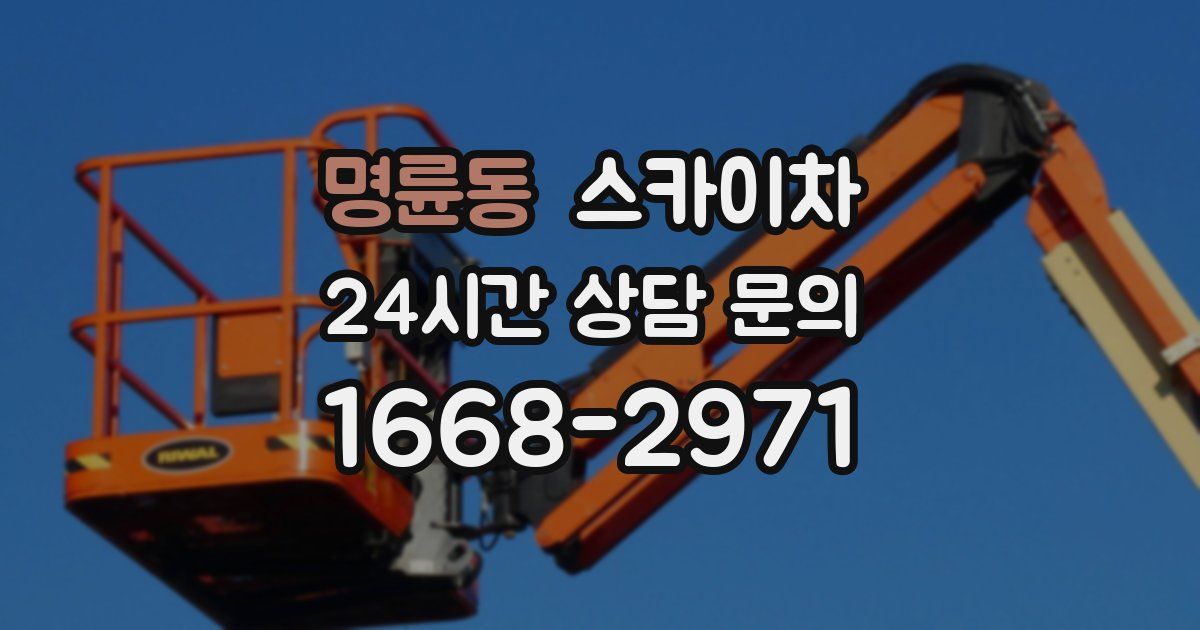 명륜동 스카이차