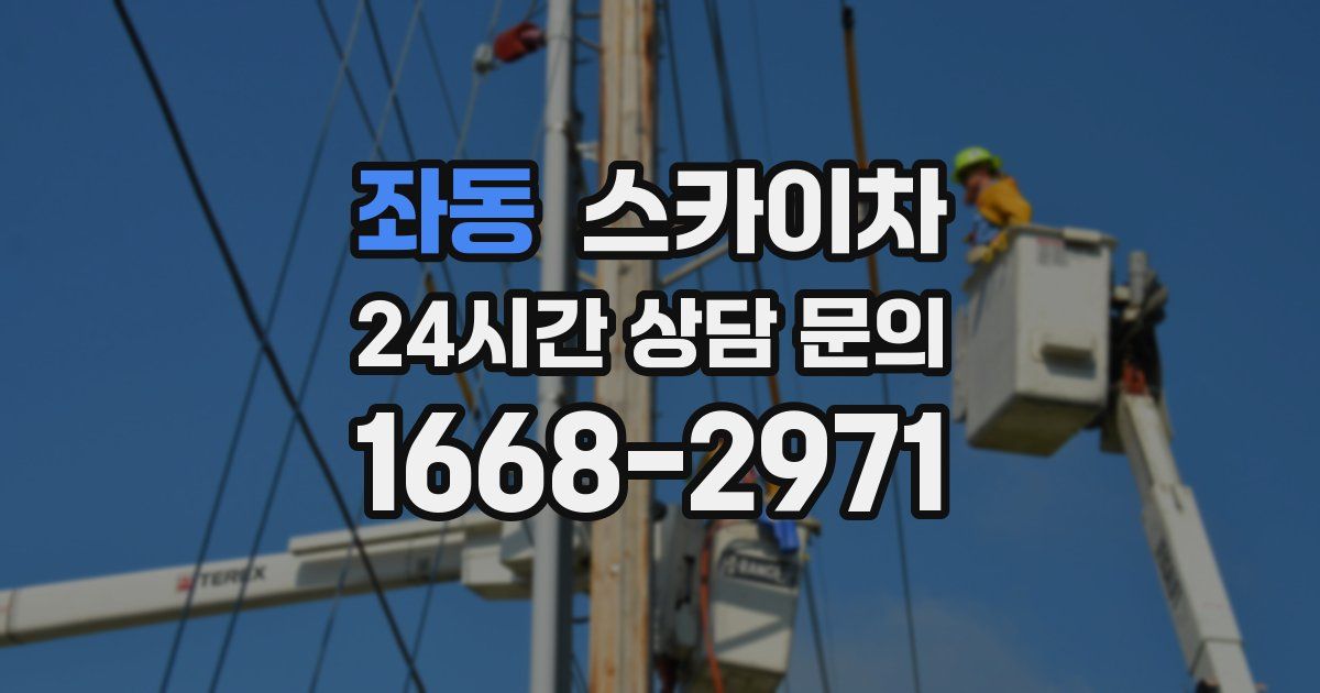 좌동 스카이차