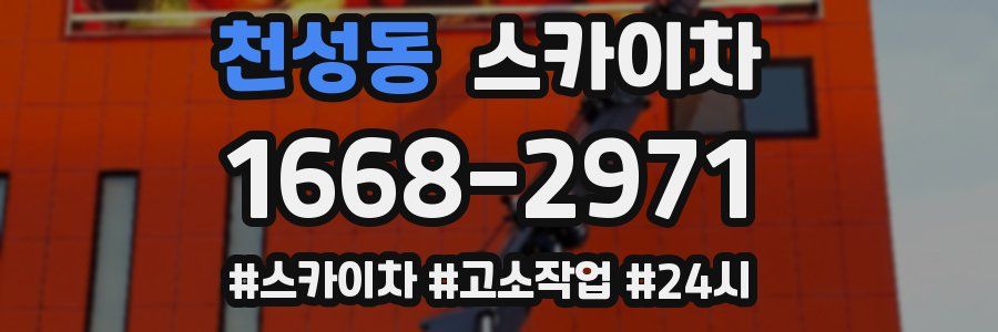 천성동 스카이차