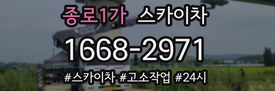 종로1가 스카이차