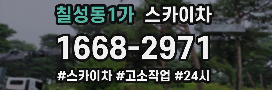 칠성동1가 스카이차