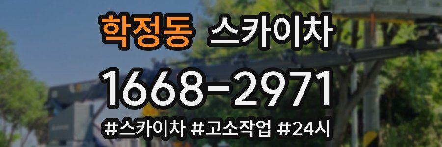 학정동 스카이차