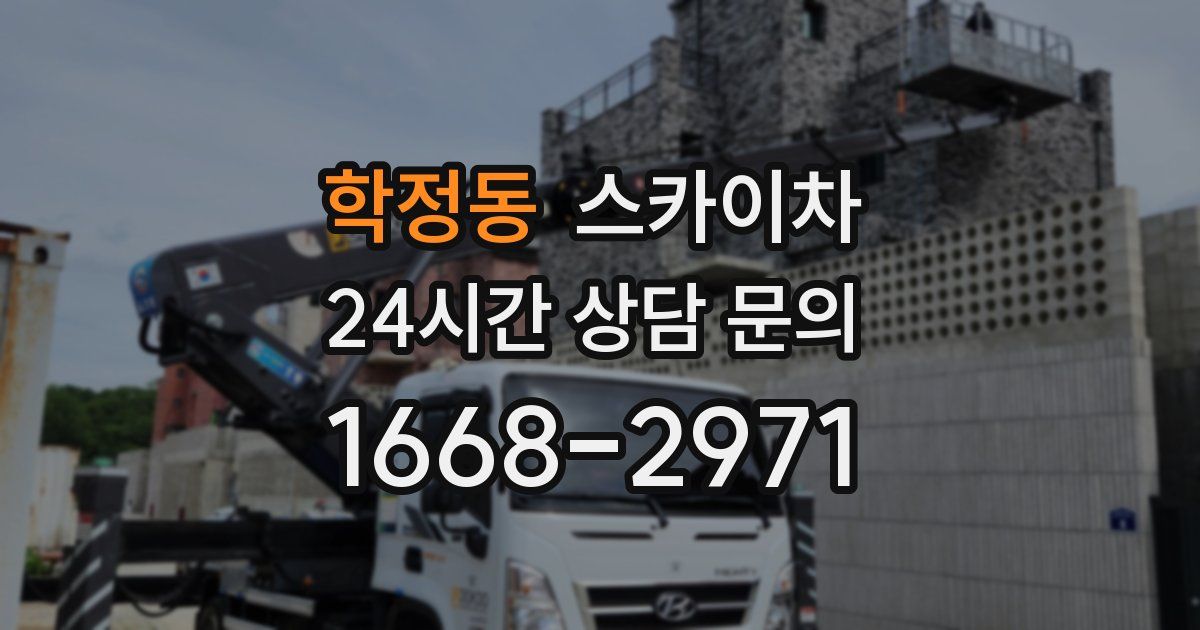 학정동 스카이차