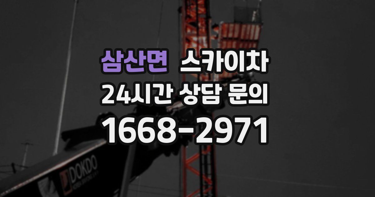 삼산면 스카이차