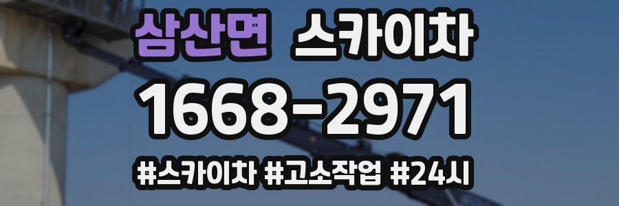 삼산면 스카이차