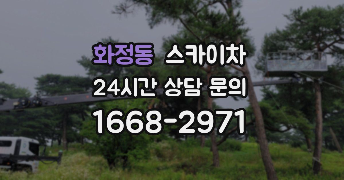 화정동 스카이차