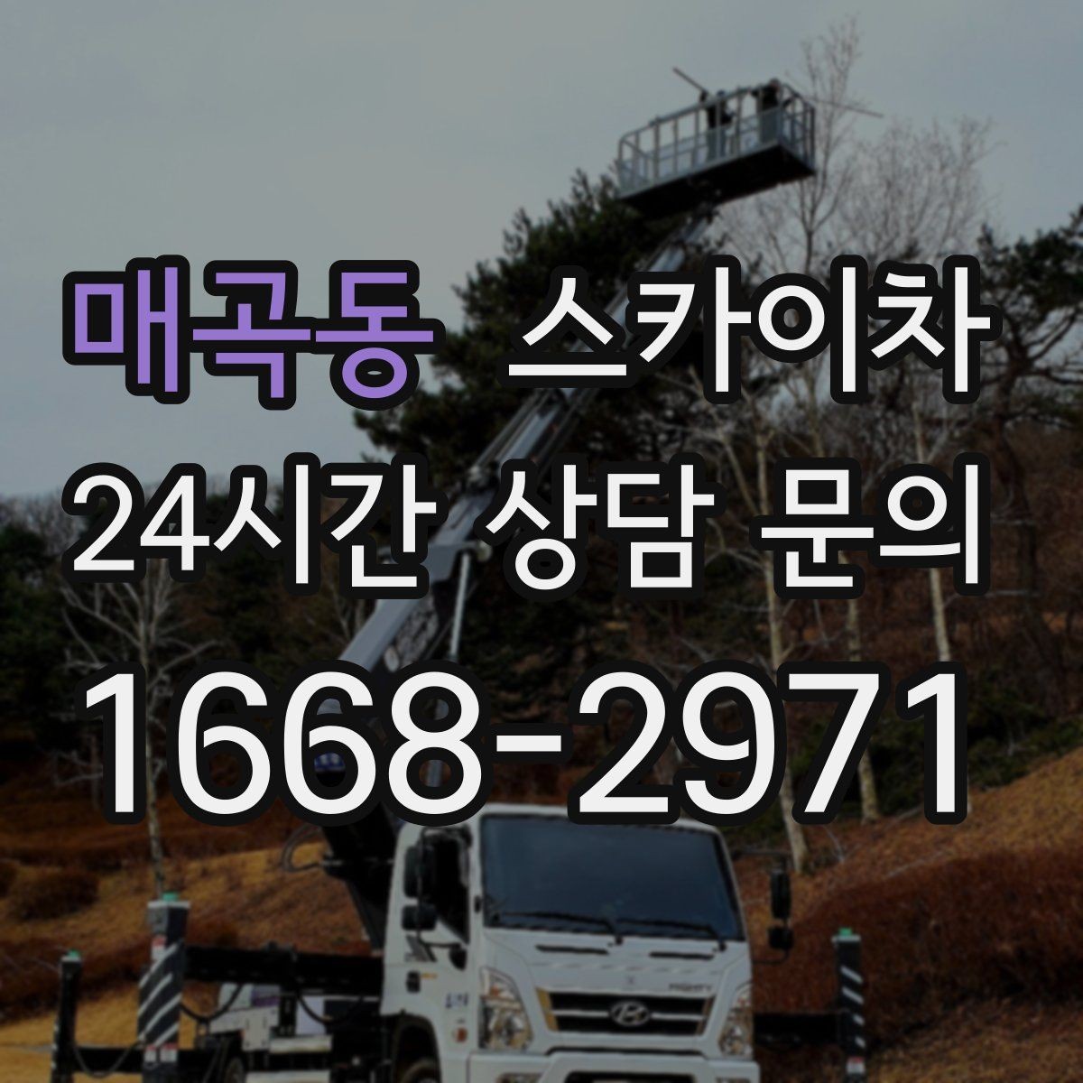 매곡동 스카이차 현장 조건에 맞춰 장비를 선택하는 방법