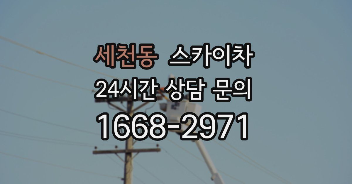 세천동 스카이차
