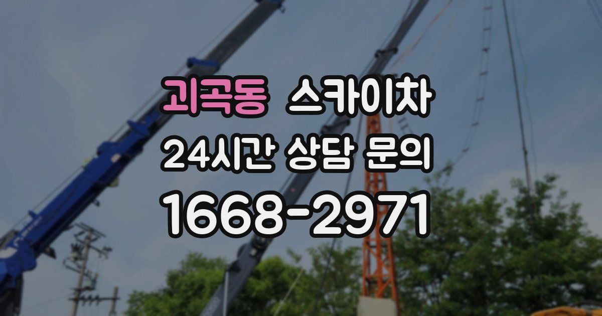 괴곡동 스카이차