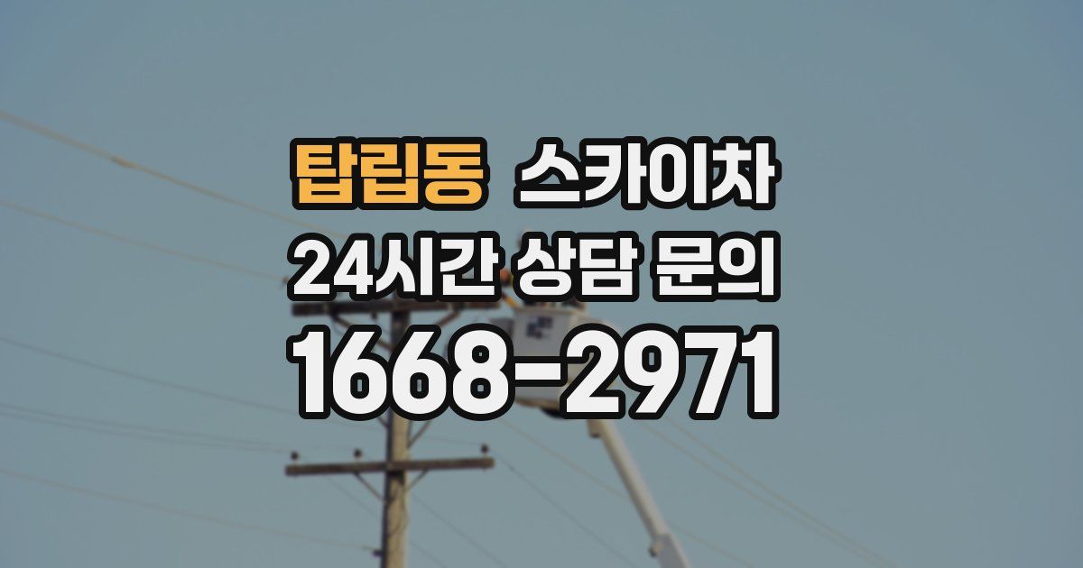 탑립동 스카이차