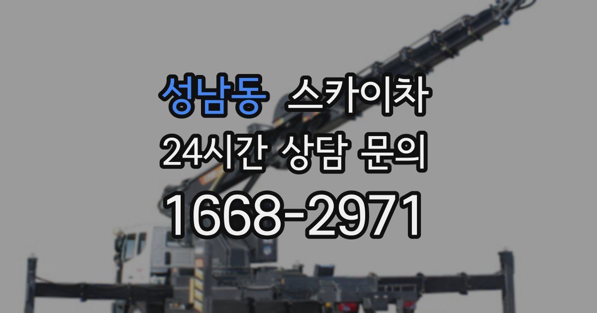 성남동 스카이차