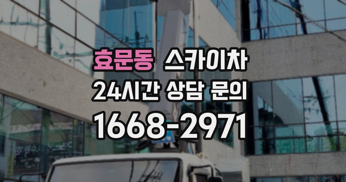 효문동 스카이차