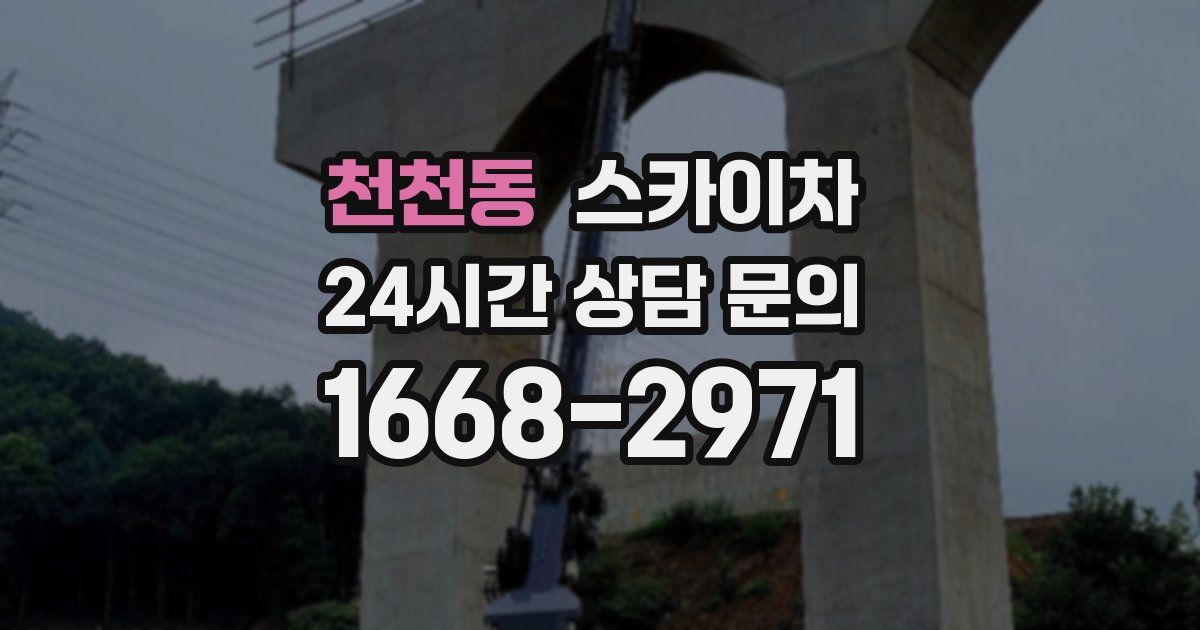 천천동 스카이차