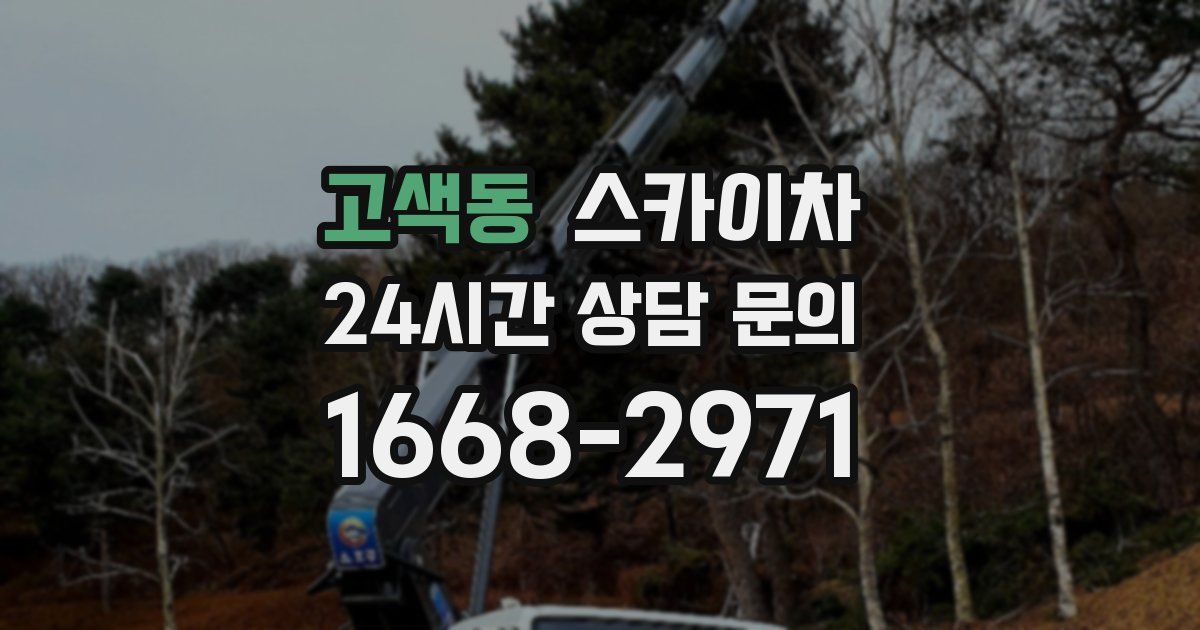 고색동 스카이차