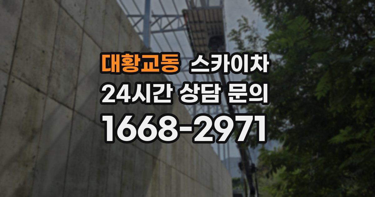 대황교동 스카이차