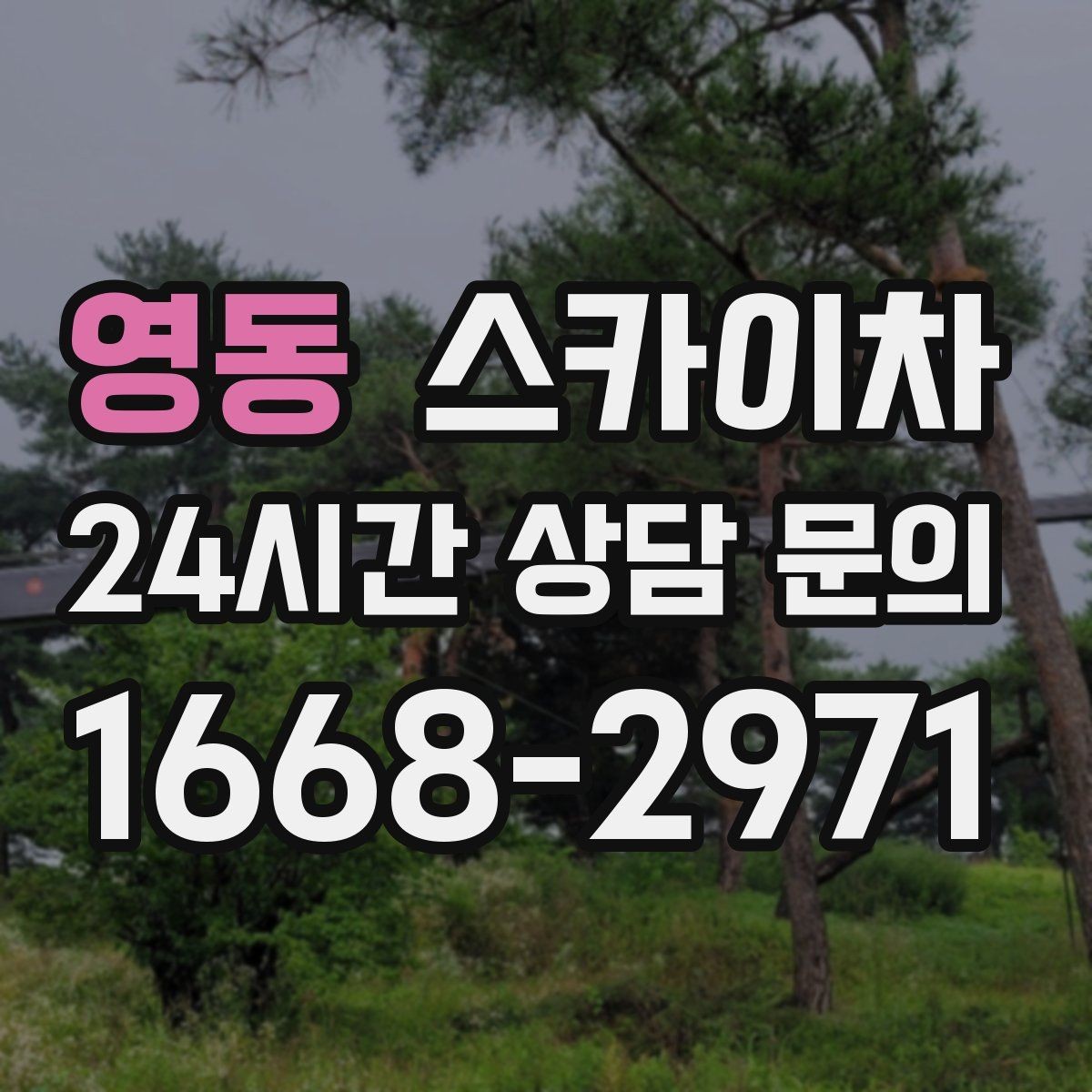 영동 스카이차 돌출 간판 작업 시 주의할 점