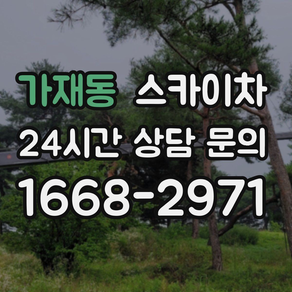 가재동 스카이차 공원 조명 시설 점검이 필요할 때
