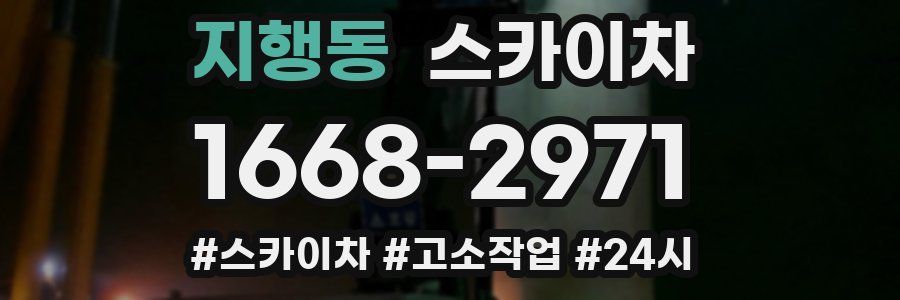 지행동 스카이차
