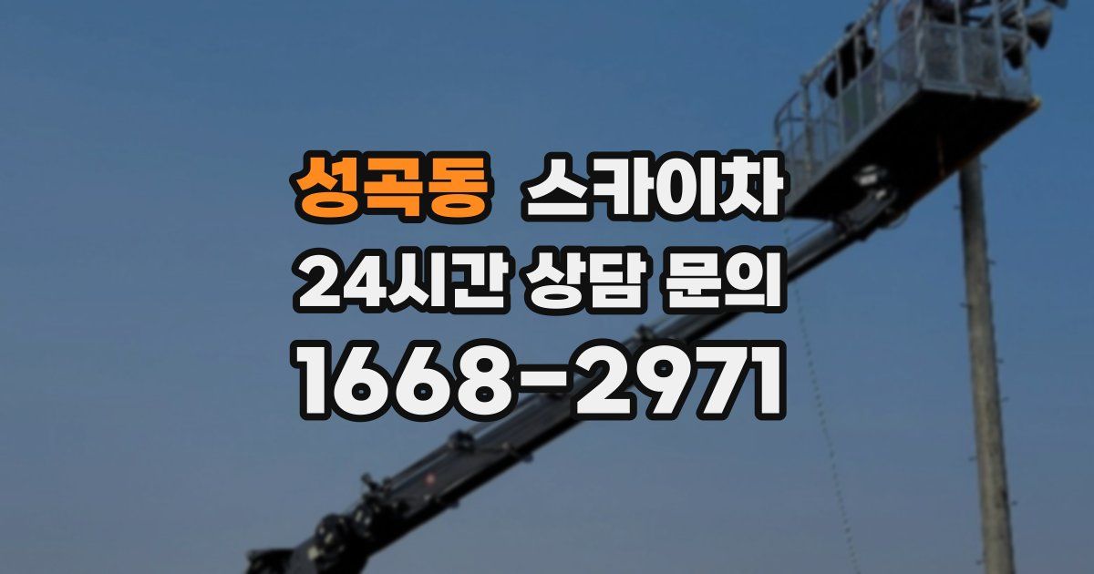 성곡동 스카이차