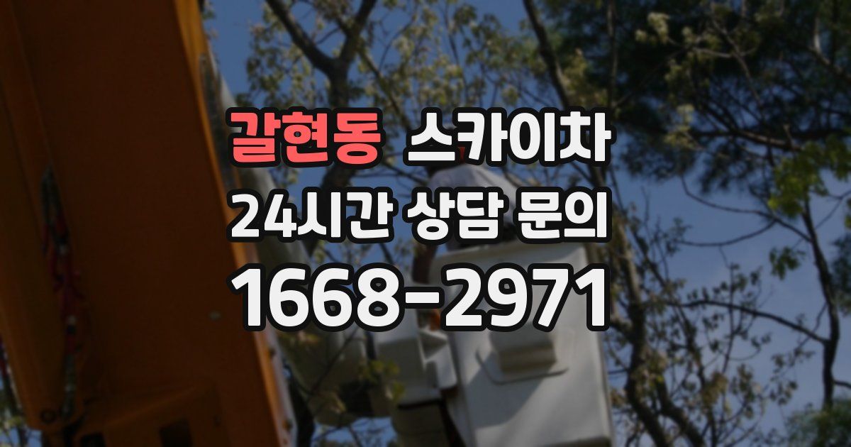 갈현동 스카이차