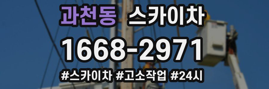 과천동 스카이차