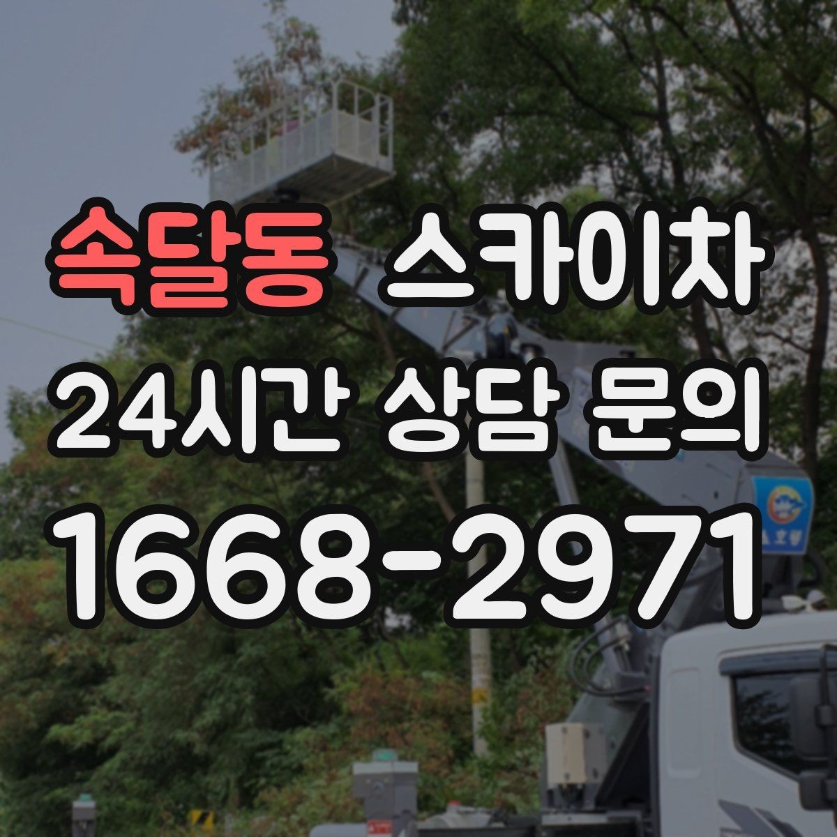 속달동 스카이차 급한 간판 수리도 일정 맞춰 진행