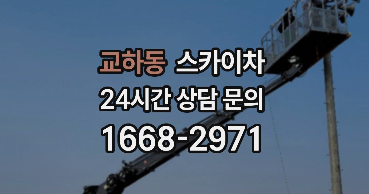교하동 스카이차