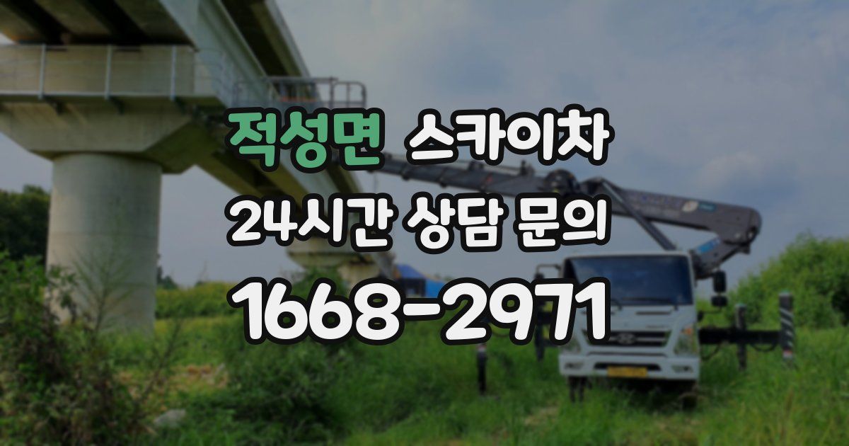 적성면 스카이차