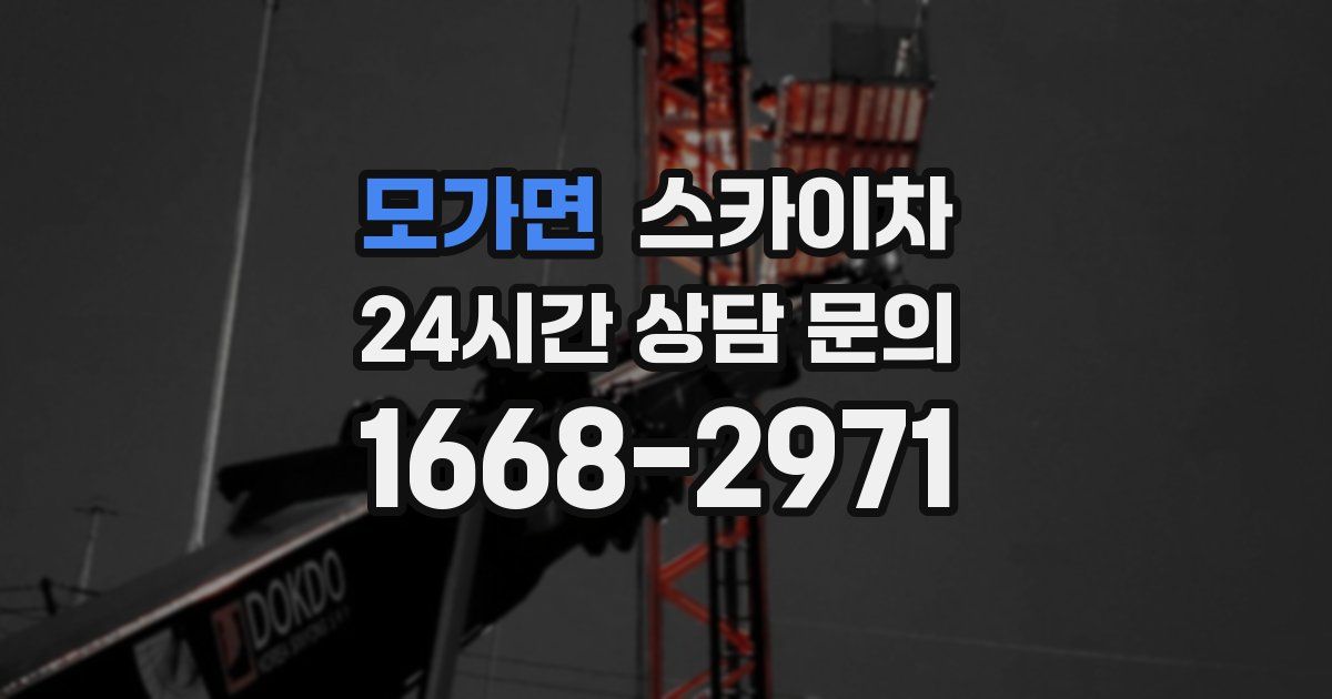 모가면 스카이차