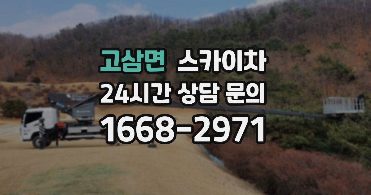 고삼면 스카이차